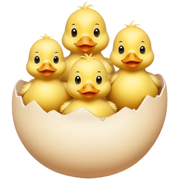 smiling easter with ducks emoji