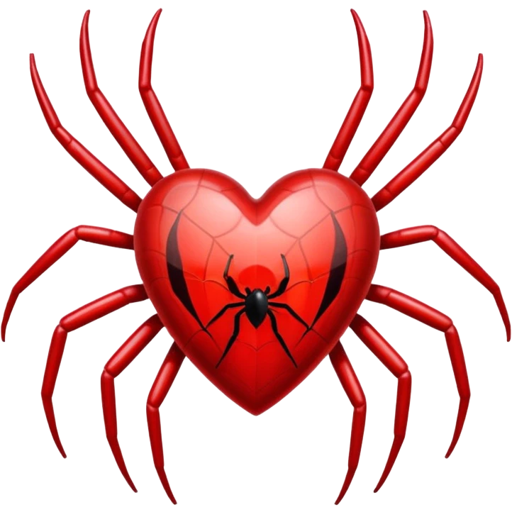Spider heart  emoji