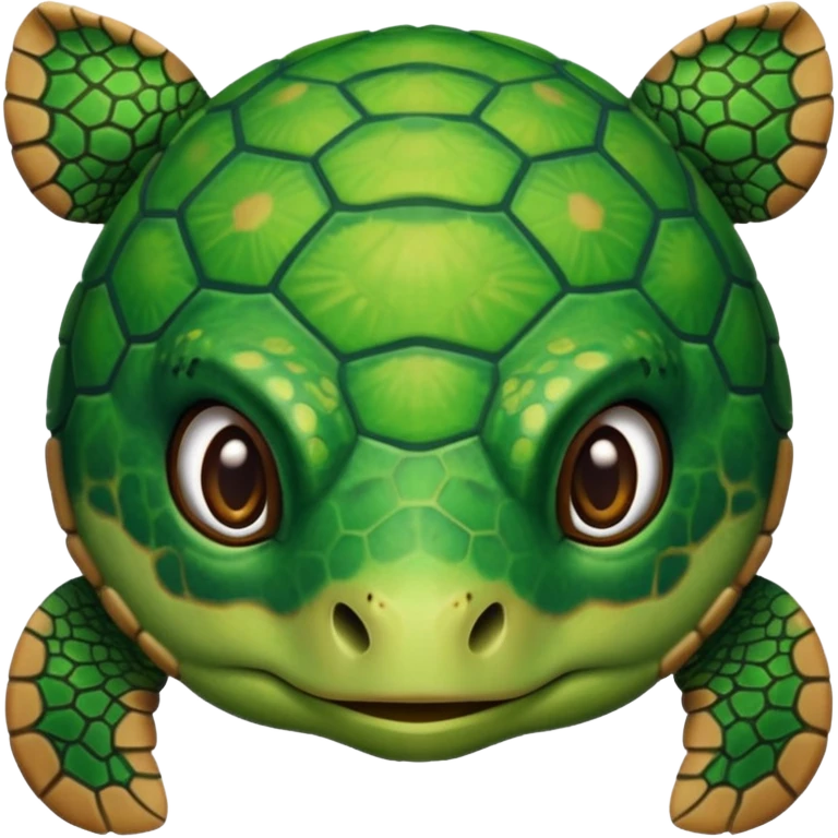 sea turtle, front face  emoji