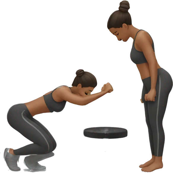 woman doing dips wokout emoji