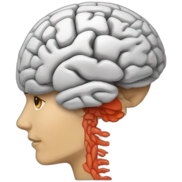 Sagittal brain emoji