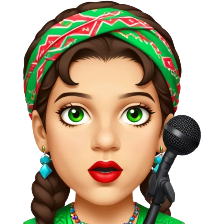 Colorful Singer emoji