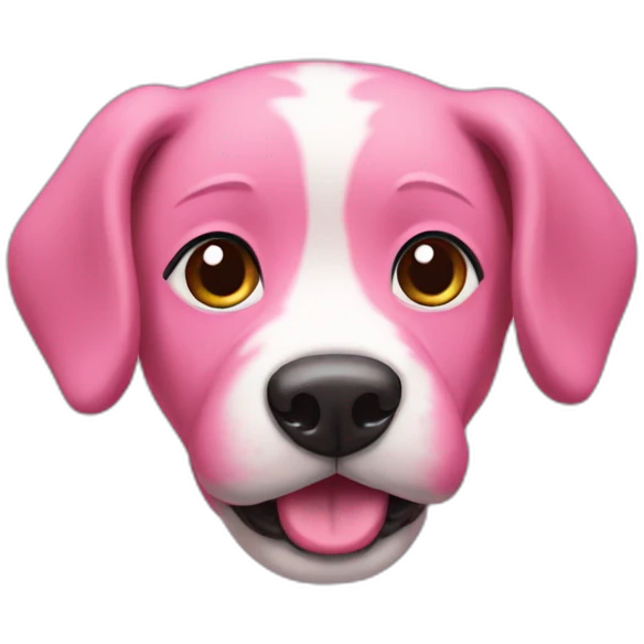 Pink dog gif emoji