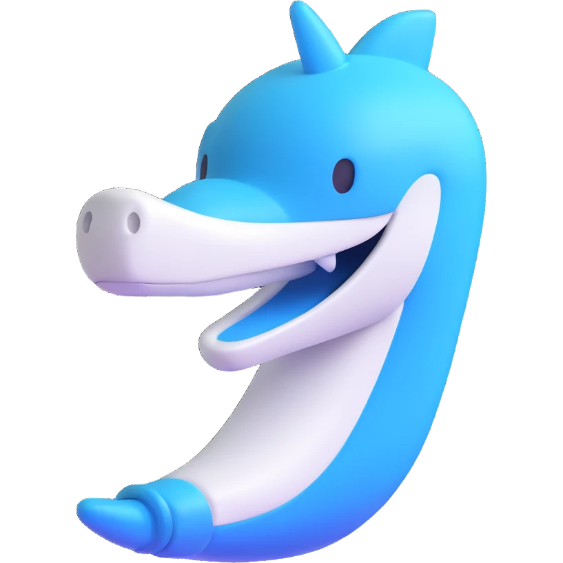 discord verified icon, 3D style, blue and white, shiny effect emoji
