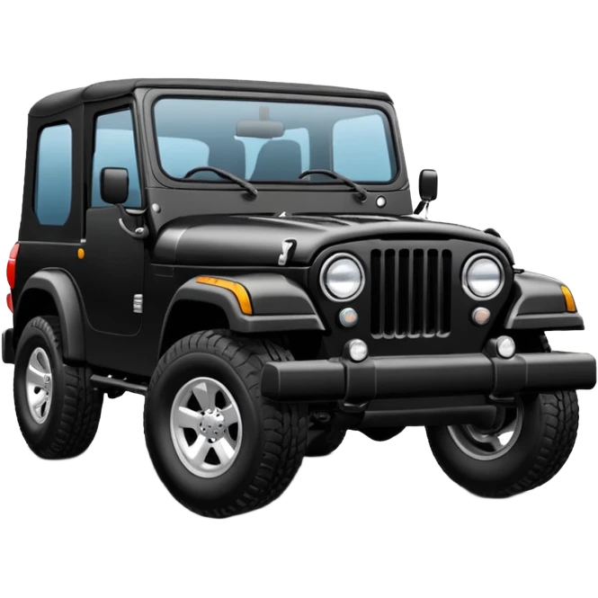 Mahindra thar black color emoji emoji