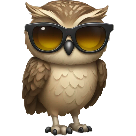 owl with sunglasses emoji