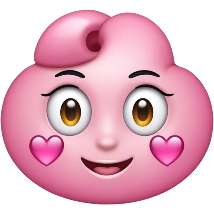 Gerente um coração rosa emoji