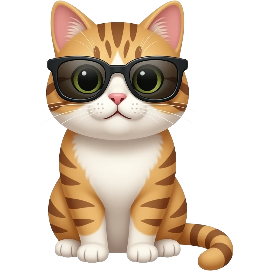 Cat wearing sunglasses emoji