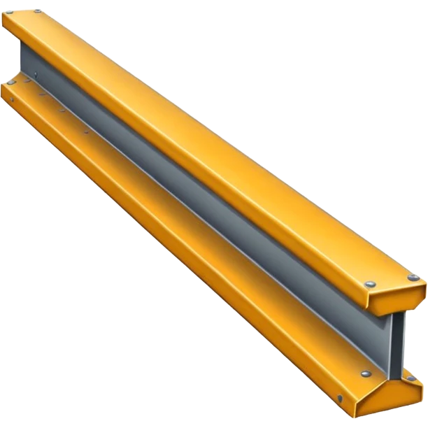 industrial metal beam, clean, no rust, as simple as possible emoji