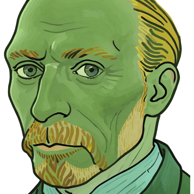 Van Gogh self portrait  emoji