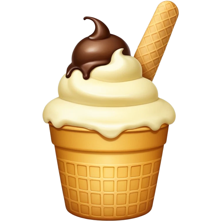 Very big ice cream in tub emoji