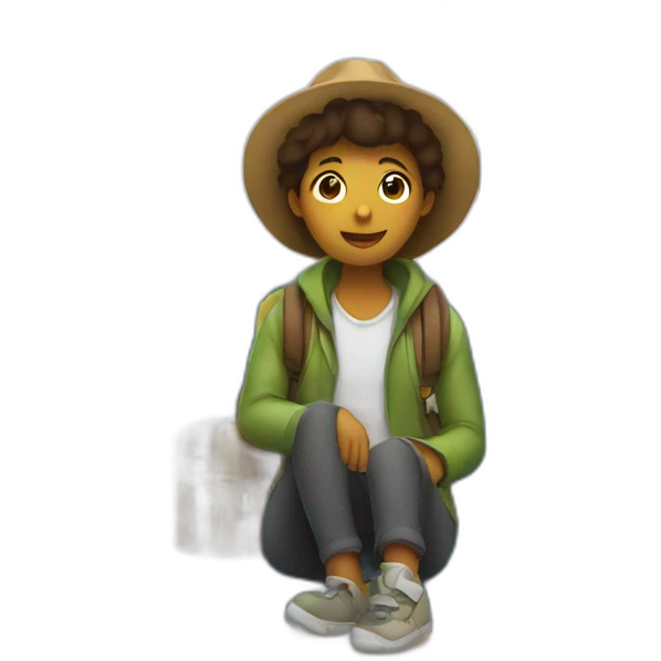 traveler-sitting in a train emoji
