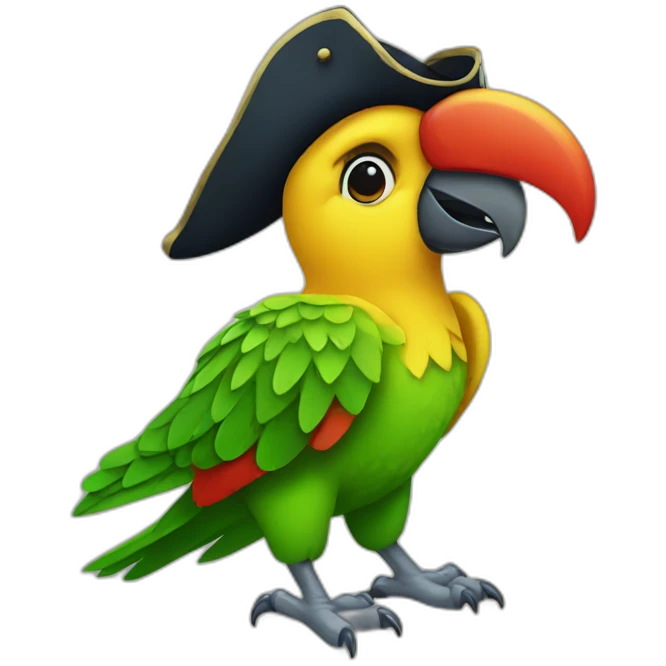 Pirate parrot emoji