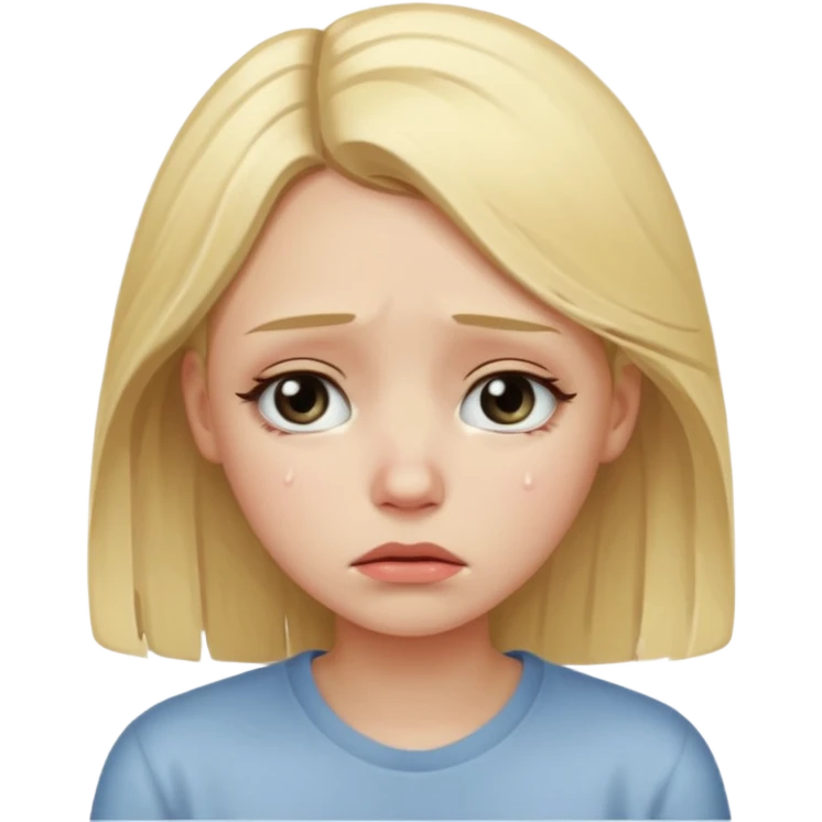 Sad girl emoji
