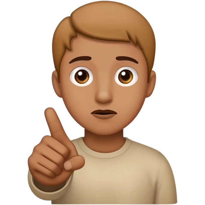 confused with finger pointing to the left emoji