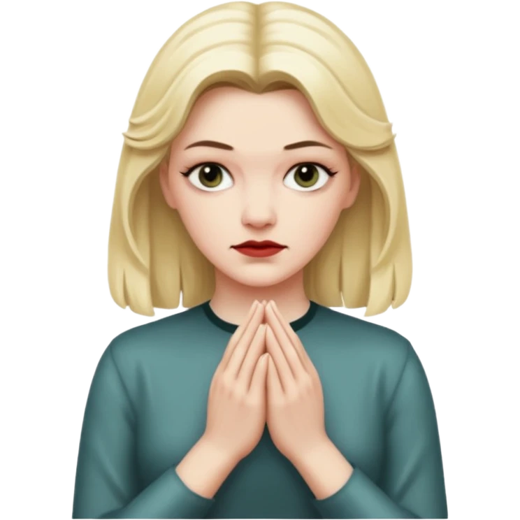 Laura Palmer from Twin Peaks  hands' gesture emoji