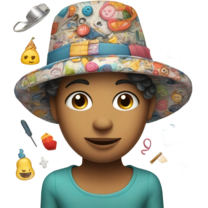 Doodle hat emoji