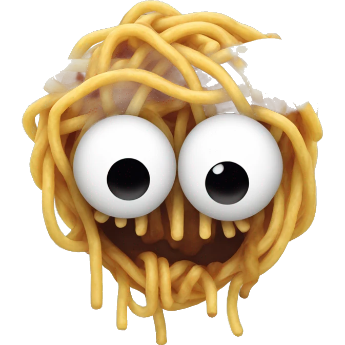 Das fliegende Spaghetti monster emoji