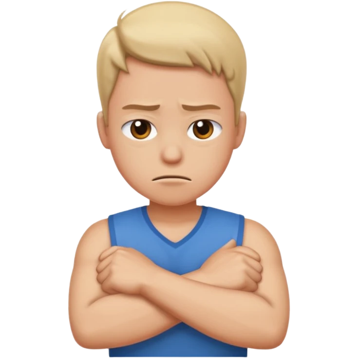 frustrated with arms crossed emoji