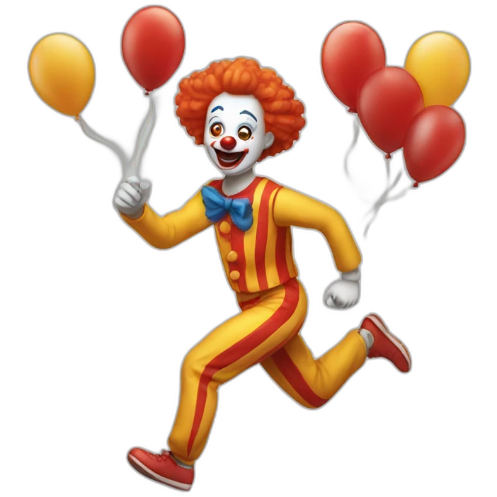 Running from clowns emoji