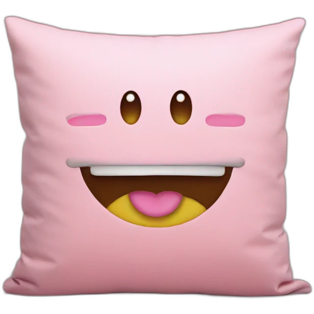 On a pink cushion emoji