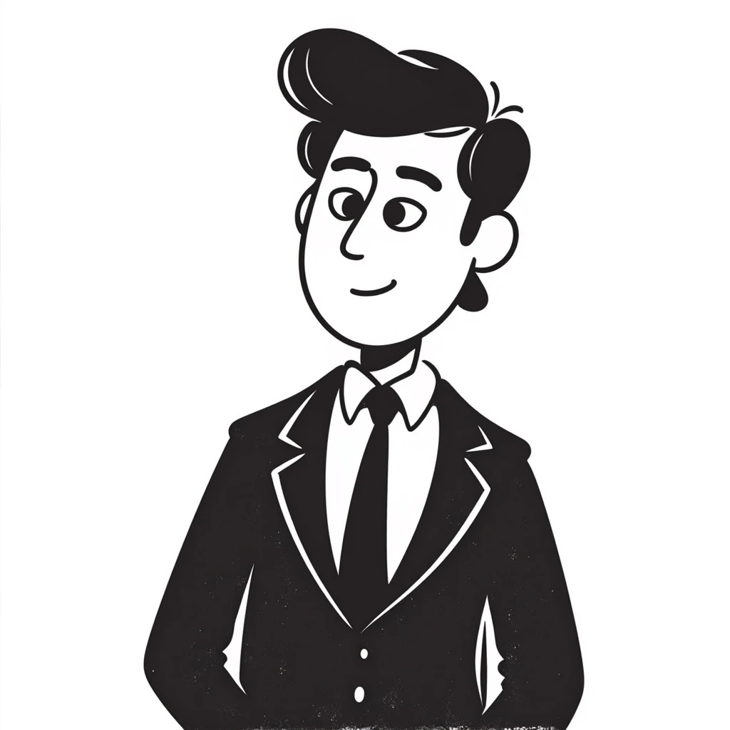 Political leader figure in suit with serious expression emoji