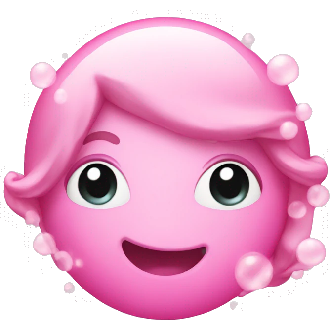 Pink bubbels  emoji