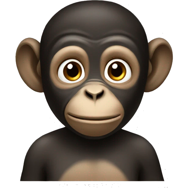 monkey black emoji