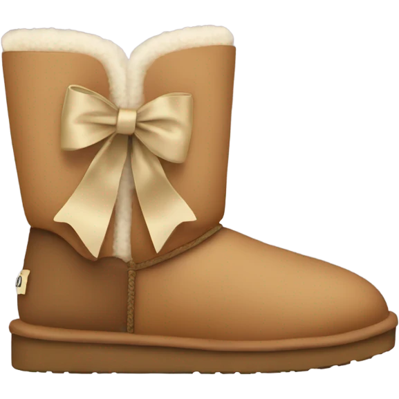 Uggs with bow emoji