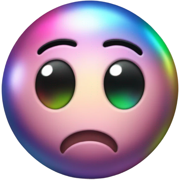 Metal cute black eyes Kirby ball driving on 4 car wheels emoji