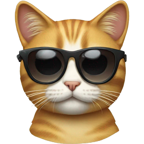 Cat with sunglasses emoji