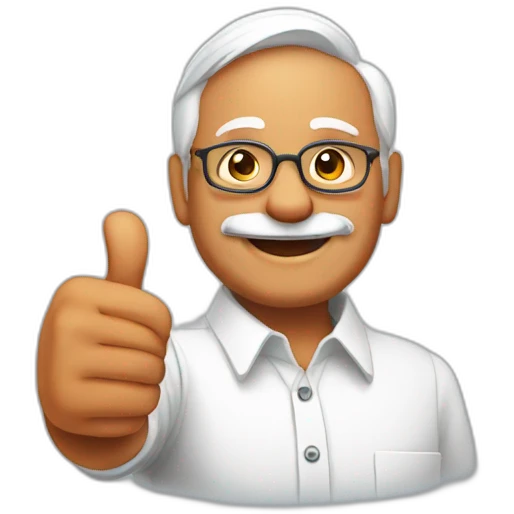 modi thumbs up emoji