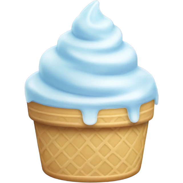 Crystal ice cream emoji