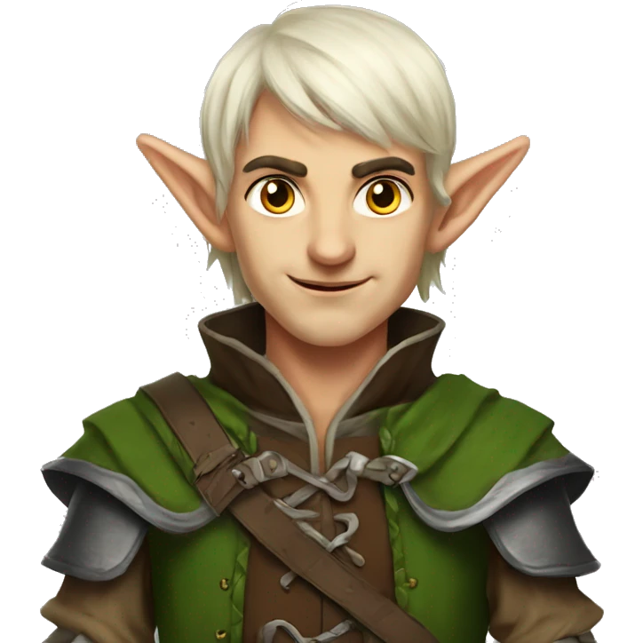 rogue male elf fantasy emoji