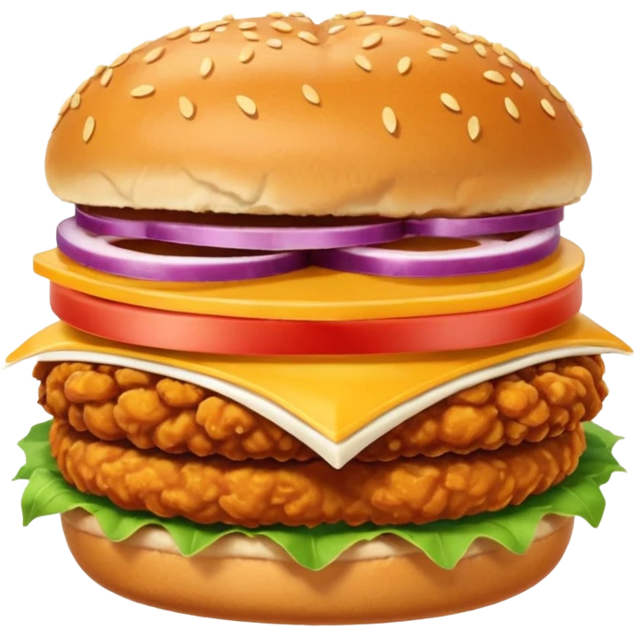 chicken sandwich on a seedless bun emoji