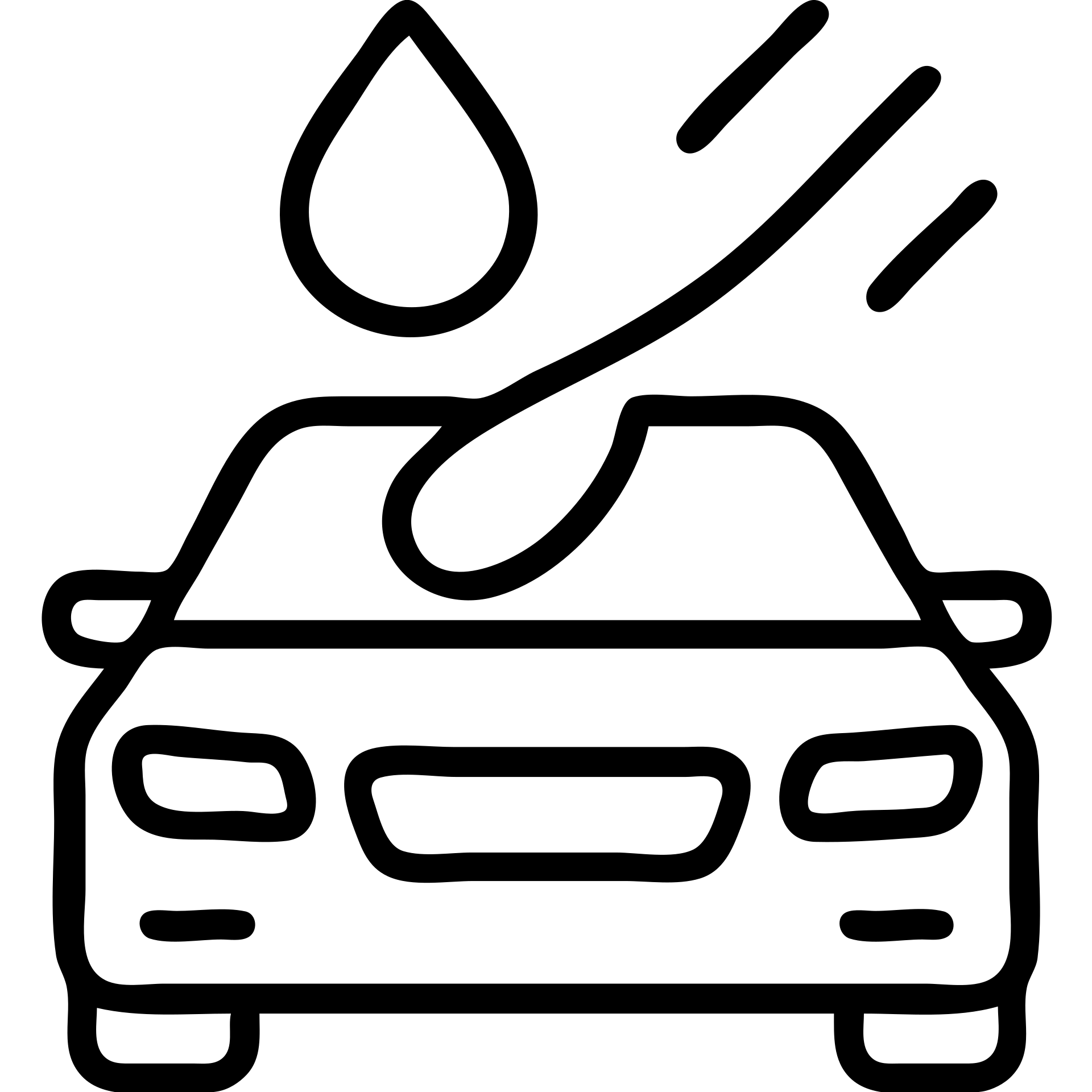 outlined icon of a full premium vehicle with glossy black paint, water droplet sliding on the hood or roof, clean lines, subtle repellent effect with water lines moving away, modern and simple emoji
