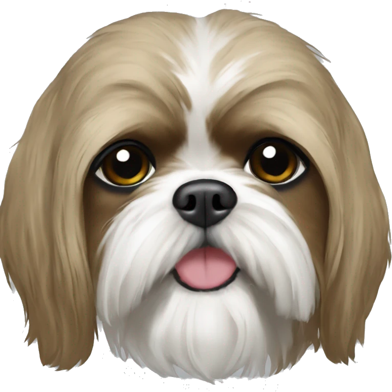 Shih Tzu wearing a hoodie emoji