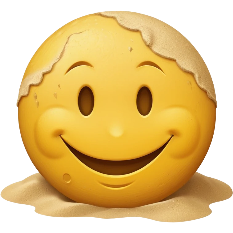 A smiley face getting sendy emoji