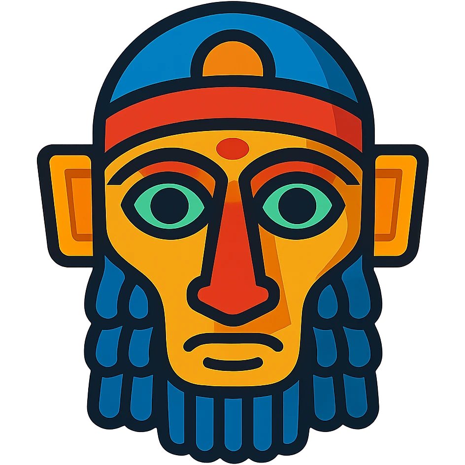 Anunnaki mask emoji