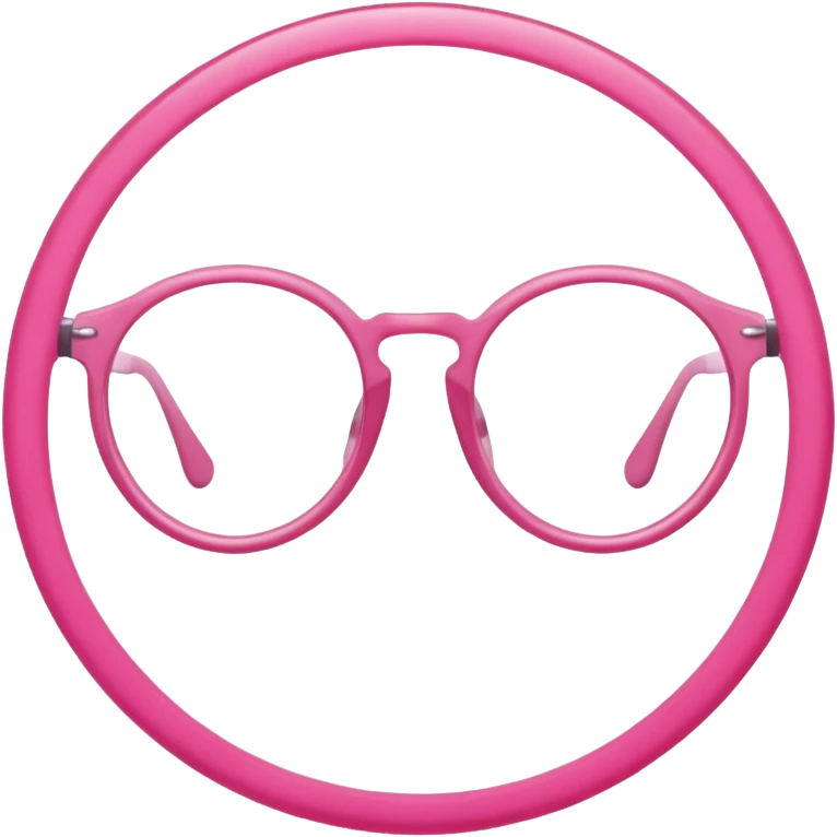  a pink glasses emoji