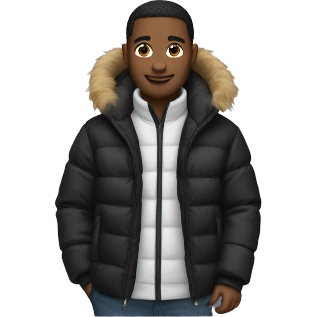 just a black puffer jacket emoji