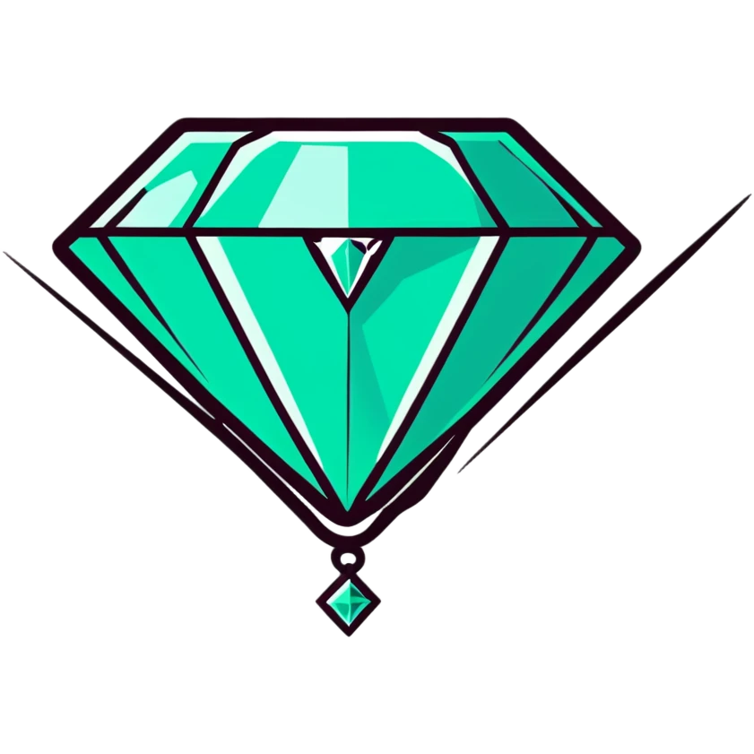 sparkling diamond next to a VIP badge emoji