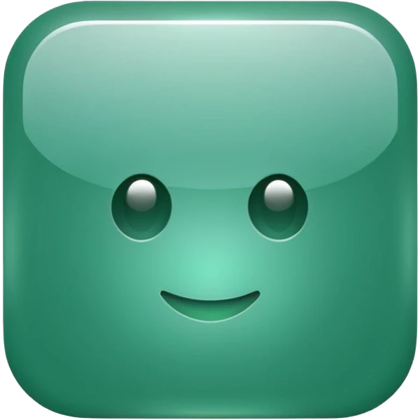 Jade style rounded square icon button emoji
