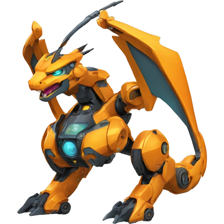 Futuristic Mechanical Medabot-Charizard-Mecha emoji