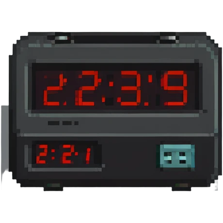 Retro digital clock emoji