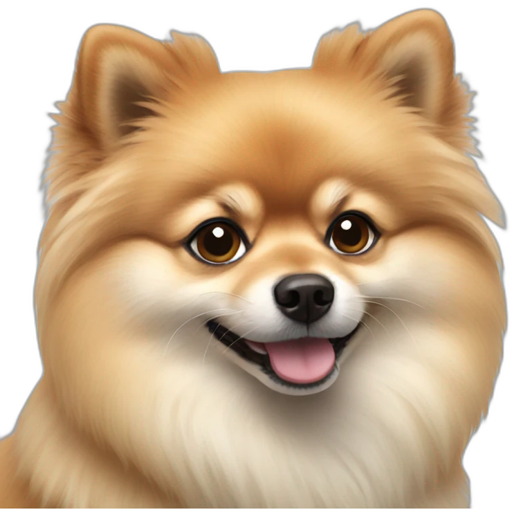realistic pomeranian emoji