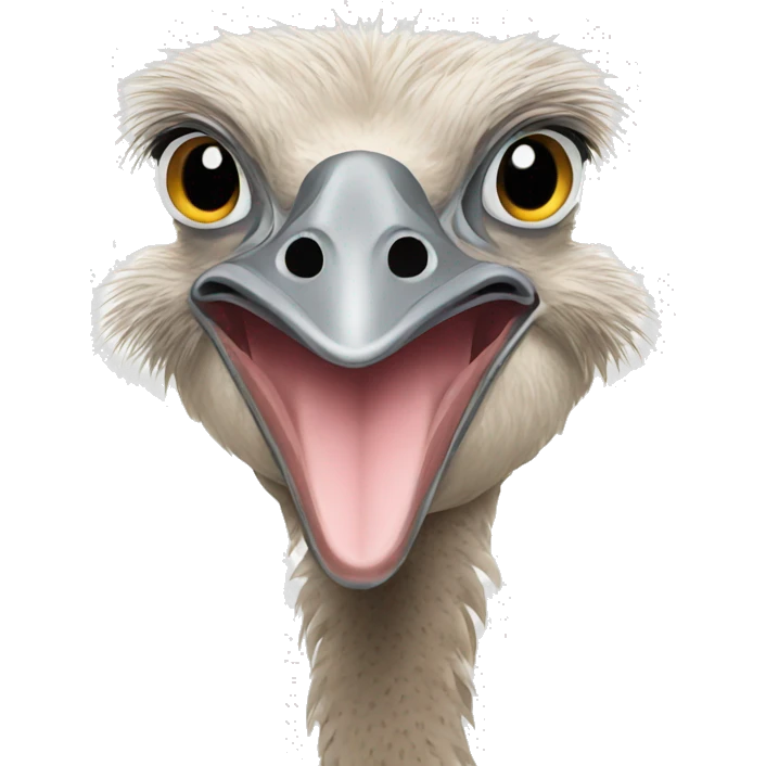 Ostrich emoji
