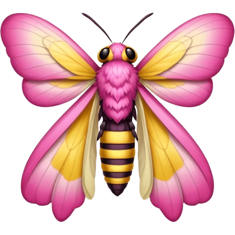 Can you generate a Dryocampa rubicunda a.k.a Rosy maple moth emoji emoji