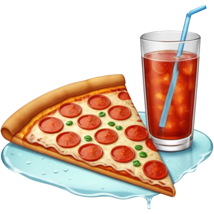 lon nước ngọt và pizza emoji