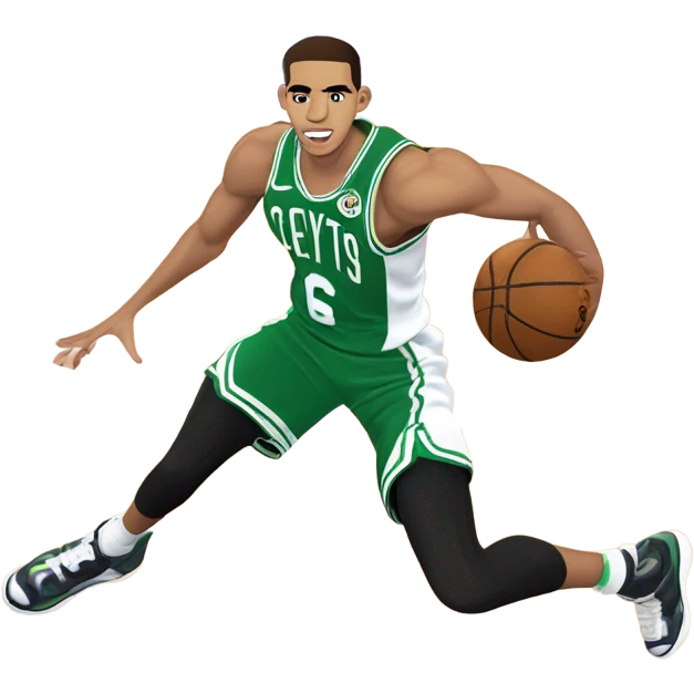 Jayson Tatum dunking on LeBron James  emoji